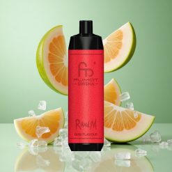 RandM Fumot Shisha 10000 Puffs Guma Garša LED Indikators & 18ml Iepriekš Piepildīts E-šķidrums