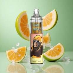 RandM Fumot Tornado 7000 Puffs Gummijlāči Gaismas RGB