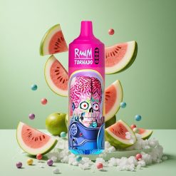 RandM Fumot Tornado 9000 Puffs Arbūzu Skitles 18 mL Mēslošanas Spole