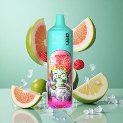 RandM Fumot Tornado 9000 Puffs Zilā Skābā Aveņu 18 mL RGB Displejs