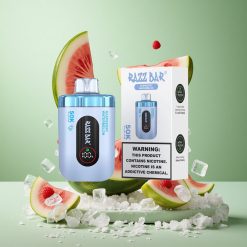 Razz Bar 50K Puffs Avenes Arbūzs 1,0 Ohm Mēsstītls 650 mAh