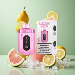 Razz Bar 50K Puffs Vienreizējās lietošanas Vape Rozes Limonāde 1.0 Ohm Tīkla Spole un 650 Mah Akumulators