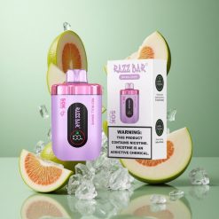 Razz Bar 50K Puffs Vienreizējās lietošanas Vape Sarkanā Vērša Vīnogu